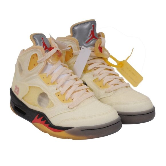 Nike Air Jordan Mens Off White AJ Retro US Sail Virgil Abloh